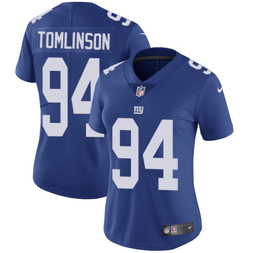Nike Giants #94 Dalvin Tomlinson Royal Blue Team Color Women's Stitched NFL Vapor Untouchable Limited Jersey Nike Giants #94 Dalvin Tomlinson Royal Blue Team Color Women's Stitched NFL Vapor Untouchable Limited Jersey