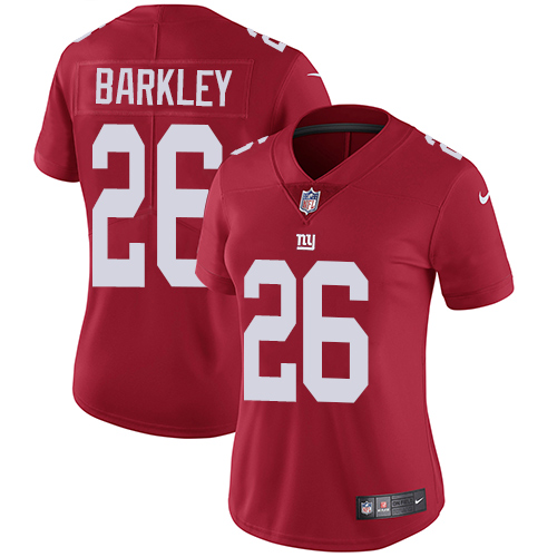 Nike Giants #26 Saquon Barkley Red Alternate Women's Stitched NFL Vapor Untouchable Limited Jersey Nike Giants #26 Saquon Barkley Red Alternate Women's Stitched NFL Vapor Untouchable Limited Jersey