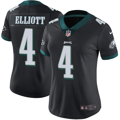 Nike Eagles #4 Jake Elliott Black Alternate Women's Stitched NFL Vapor Untouchable Limited Jersey