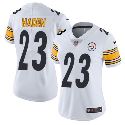 Nike Steelers #23 Joe Haden White Women's Stitched NFL Vapor Untouchable Limited Jersey