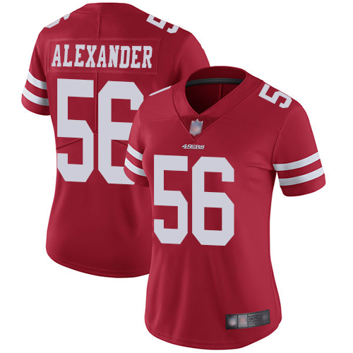 Nike 49ers #56 Kwon Alexander Red Team Color Women's Stitched NFL Vapor Untouchable Limited Jersey Nike 49ers #56 Kwon Alexander Red Team Color Women's Stitched NFL Vapor Untouchable Limited Jersey
