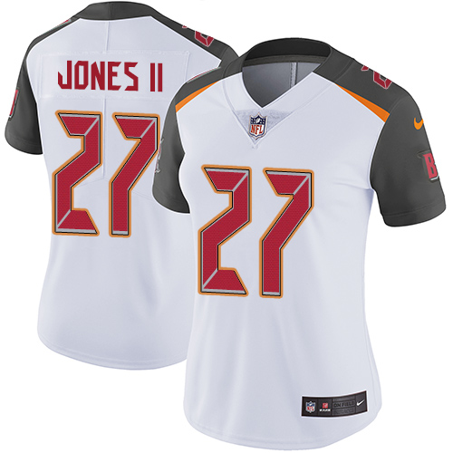 Nike Buccaneers #27 Ronald Jones II White Women's Stitched NFL Vapor Untouchable Limited Jersey Nike Buccaneers #27 Ronald Jones II White Women's Stitched NFL Vapor Untouchable Limited Jersey