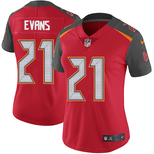 Nike Buccaneers #21 Justin Evans Red Team Color Women's Stitched NFL Vapor Untouchable Limited Jersey Nike Buccaneers #21 Justin Evans Red Team Color Women's Stitched NFL Vapor Untouchable Limited Jersey