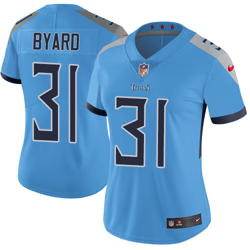 Nike Titans #31 Kevin Byard Light Blue Alternate Women's Stitched NFL Vapor Untouchable Limited Jersey