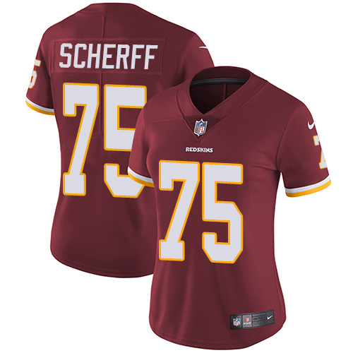 Nike Redskins #75 Brandon Scherff Burgundy Red Team Color Women's Stitched NFL Vapor Untouchable Limited Jersey Nike Redskins #75 Brandon Scherff Burgundy Red Team Color Women's Stitched NFL Vapor Untouchable Limited Jersey