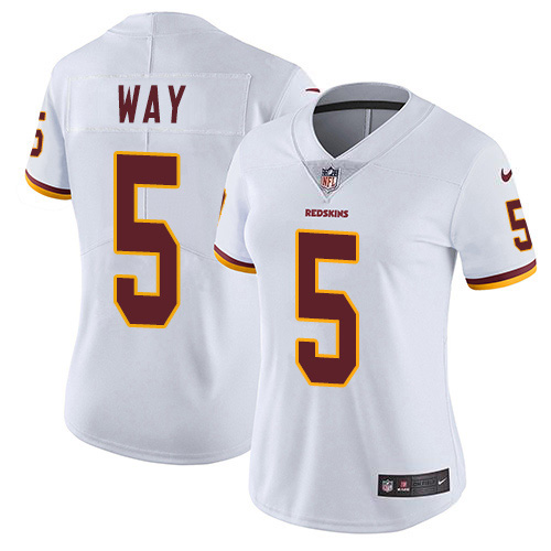 Nike Redskins #5 Tress Way White Women's Stitched NFL Vapor Untouchable Limited Jersey