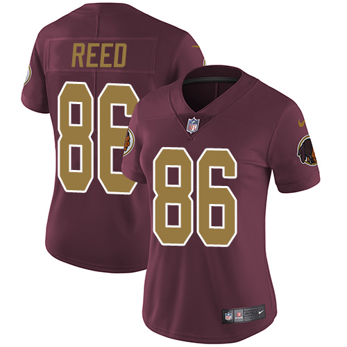 Nike Redskins #86 Jordan Reed Burgundy Red Alternate Women's Stitched NFL Vapor Untouchable Limited Jersey