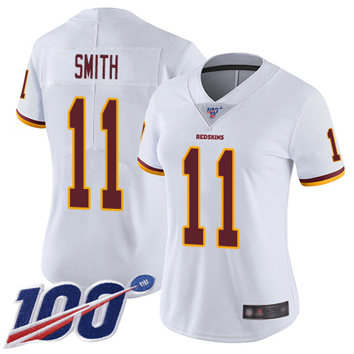 Nike Redskins #11 Alex Smith White Women's Stitched NFL 100th Season Vapor Limited Jersey Nike Redskins #11 Alex Smith White Women's Stitched NFL 100th Season Vapor Limited Jersey