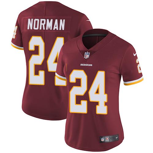 Nike Redskins #24 Josh Norman Burgundy Red Team Color Women's Stitched NFL Vapor Untouchable Limited Jersey Nike Redskins #24 Josh Norman Burgundy Red Team Color Women's Stitched NFL Vapor Untouchable Limited Jersey