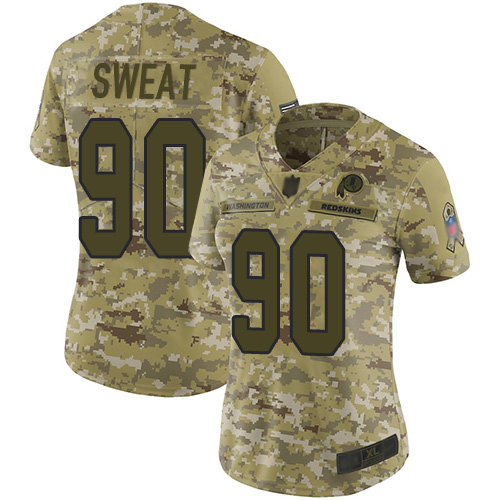 Nike Redskins #90 Montez Sweat Camo Women's Stitched NFL Limited 2018 Salute to Service Jersey Nike Redskins #90 Montez Sweat Camo Women's Stitched NFL Limited 2018 Salute to Service Jersey