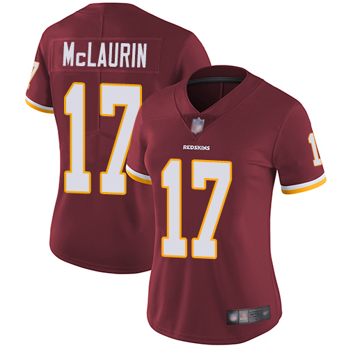 Nike Redskins #17 Terry McLaurin Burgundy Red Team Color Women's Stitched NFL Vapor Untouchable Limited Jersey Nike Redskins #17 Terry McLaurin Burgundy Red Team Color Women's Stitched NFL Vapor Untouchable Limited Jersey