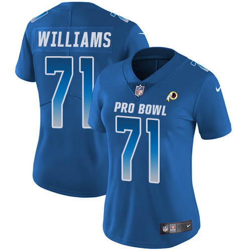 Nike Redskins #71 Trent Williams Royal Women's Stitched NFL Limited NFC 2019 Pro Bowl Jersey Nike Redskins #71 Trent Williams Royal Women's Stitched NFL Limited NFC 2019 Pro Bowl Jersey