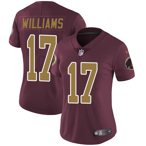 Nike Redskins #17 Doug Williams Burgundy Red Alternate Women's Stitched NFL Vapor Untouchable Limited Jersey Nike Redskins #17 Doug Williams Burgundy Red Alternate Women's Stitched NFL Vapor Untouchable Limited Jersey