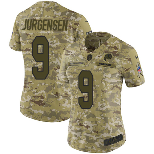 Nike Redskins #9 Sonny Jurgensen Camo Women's Stitched NFL Limited 2018 Salute to Service Jersey Nike Redskins #9 Sonny Jurgensen Camo Women's Stitched NFL Limited 2018 Salute to Service Jersey