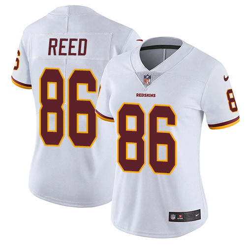 Nike Redskins #86 Jordan Reed White Women's Stitched NFL Vapor Untouchable Limited Jersey