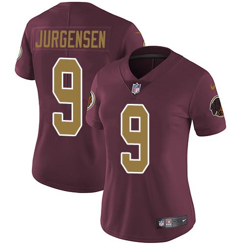 Nike Redskins #9 Sonny Jurgensen Burgundy Red Alternate Women's Stitched NFL Vapor Untouchable Limited Jersey Nike Redskins #9 Sonny Jurgensen Burgundy Red Alternate Women's Stitched NFL Vapor Untouchable Limited Jersey