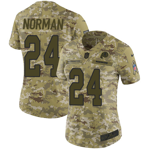 Nike Redskins #24 Josh Norman Camo Women's Stitched NFL Limited 2018 Salute to Service Jersey Nike Redskins #24 Josh Norman Camo Women's Stitched NFL Limited 2018 Salute to Service Jersey