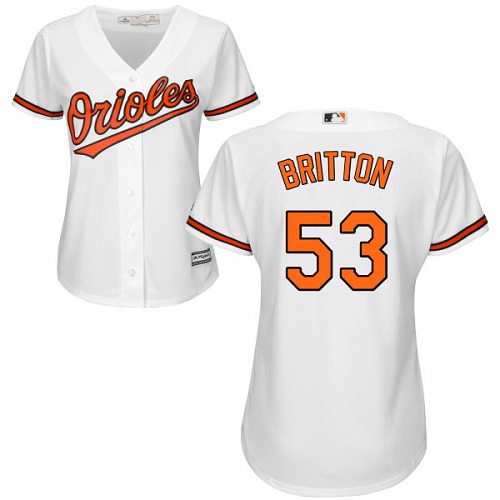 Orioles #53 Zach Britton White Home Women's Stitched MLB Jersey Orioles #53 Zach Britton White Home Women's Stitched MLB Jersey