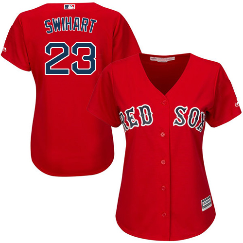Red Sox #23 Blake Swihart Red Alternate Women's Stitched MLB Jersey Red Sox #23 Blake Swihart Red Alternate Women's Stitched MLB Jersey