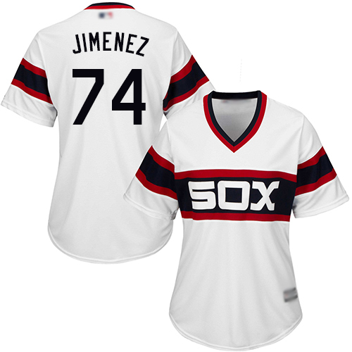 White Sox #74 Eloy Jimenez White Alternate Home Women's Stitched MLB Jersey White Sox #74 Eloy Jimenez White Alternate Home Women's Stitched MLB Jersey