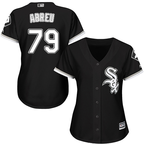 White Sox #79 Jose Abreu Black Alternate Women's Stitched MLB Jersey White Sox #79 Jose Abreu Black Alternate Women's Stitched MLB Jersey