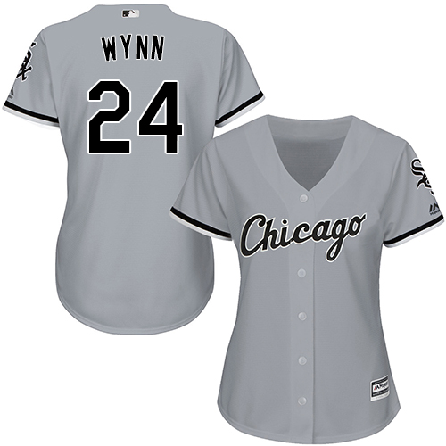 White Sox #24 Early Wynn Grey Road Women's Stitched MLB Jersey White Sox #24 Early Wynn Grey Road Women's Stitched MLB Jersey