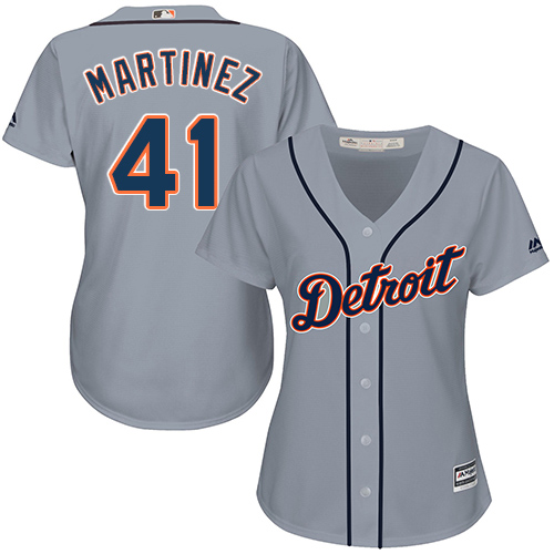 Tigers #41 Victor Martinez Grey Road Women's Stitched MLB Jersey Tigers #41 Victor Martinez Grey Road Women's Stitched MLB Jersey