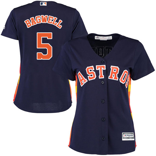 Astros #5 Jeff Bagwell Navy Blue Alternate Women's Stitched MLB Jersey Astros #5 Jeff Bagwell Navy Blue Alternate Women's Stitched MLB Jersey