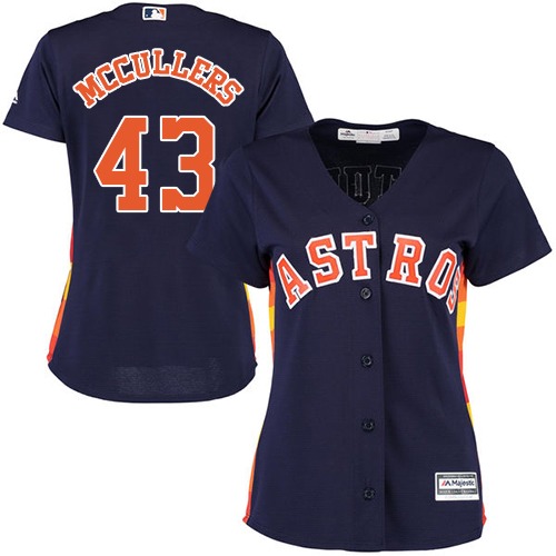 Astros #43 Lance McCullers Navy Blue Alternate Women's Stitched MLB Jersey Astros #43 Lance McCullers Navy Blue Alternate Women's Stitched MLB Jersey