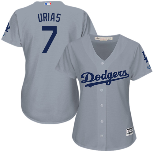 Dodgers #7 Julio Urias Grey Alternate Road Women's Stitched MLB Jersey Dodgers #7 Julio Urias Grey Alternate Road Women's Stitched MLB Jersey