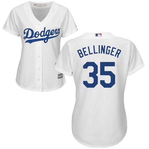 Dodgers #35 Cody Bellinger White Home Women's Stitched MLB Jersey Dodgers #35 Cody Bellinger White Home Women's Stitched MLB Jersey