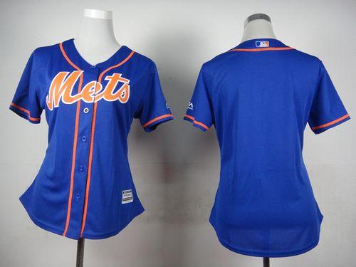 Mets Blank Blue Alternate Women's Stitched MLB Jersey Mets Blank Blue Alternate Women's Stitched MLB Jersey