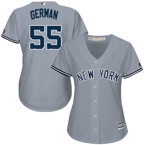 Yankees #55 Domingo German Grey Road Women's Stitched MLB Jersey Yankees #55 Domingo German Grey Road Women's Stitched MLB Jersey