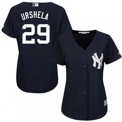 Yankees #29 Gio Urshela Navy Blue Alternate Women's Stitched MLB Jersey Yankees #29 Gio Urshela Navy Blue Alternate Women's Stitched MLB Jersey