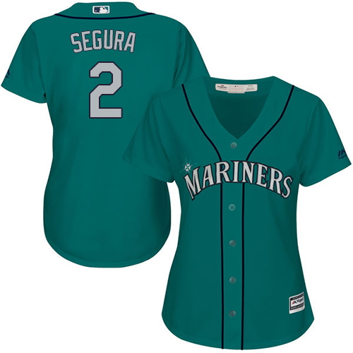 Mariners #2 Jean Segura Green Alternate Women's Stitched MLB Jersey Mariners #2 Jean Segura Green Alternate Women's Stitched MLB Jersey