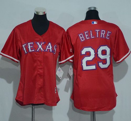 Rangers #29 Adrian Beltre Red Women's Alternate Stitched MLB Jersey Rangers #29 Adrian Beltre Red Women's Alternate Stitched MLB Jersey