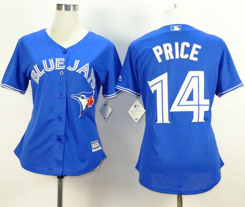 Blue Jays #14 David Price Blue Alternate Women's Stitched MLB Jersey Blue Jays #14 David Price Blue Alternate Women's Stitched MLB Jersey