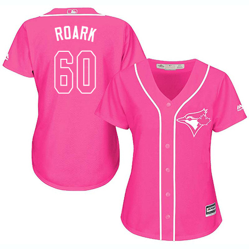 Blue Jays #60 Tanner Roark Pink Fashion Women's Stitched MLB Jersey Blue Jays #60 Tanner Roark Pink Fashion Women's Stitched MLB Jersey