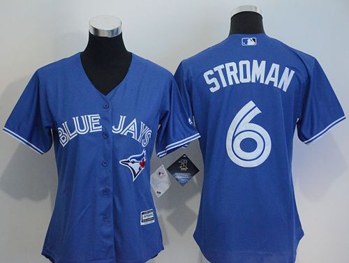 Blue Jays #6 Marcus Stroman Blue Women's Alternate Stitched MLB Jersey Blue Jays #6 Marcus Stroman Blue Women's Alternate Stitched MLB Jersey