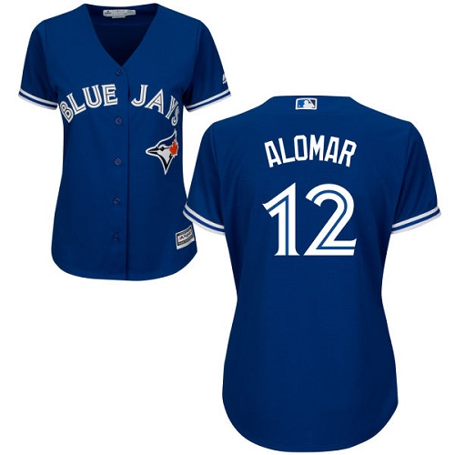 Blue Jays #12 Roberto Alomar Blue Alternate Women's Stitched MLB Jersey Blue Jays #12 Roberto Alomar Blue Alternate Women's Stitched MLB Jersey
