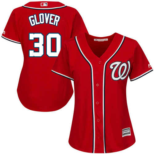 Nationals #30 Koda Glover Red Alternate Women's Stitched MLB Jersey Nationals #30 Koda Glover Red Alternate Women's Stitched MLB Jersey