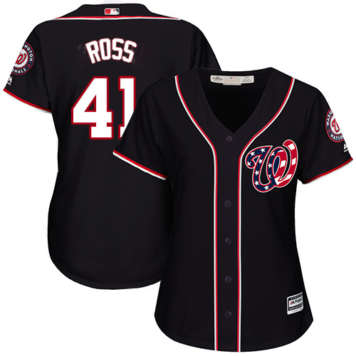 Nationals #41 Joe Ross Navy Blue Alternate Women's Stitched MLB Jersey Nationals #41 Joe Ross Navy Blue Alternate Women's Stitched MLB Jersey