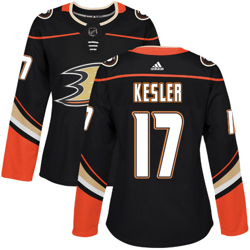 Adidas Ducks #17 Ryan Kesler Black Home Authentic Women's Stitched NHL Jersey