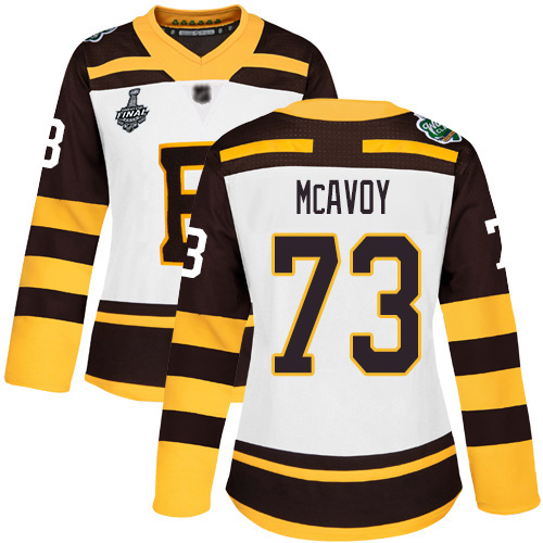 Adidas Bruins #73 Charlie McAvoy White Authentic 2019 Winter Classic Stanley Cup Final Bound Women's Stitched NHL Jersey Adidas Bruins #73 Charlie McAvoy White Authentic 2019 Winter Classic Stanley Cup Final Bound Women's Stitched NHL Jersey