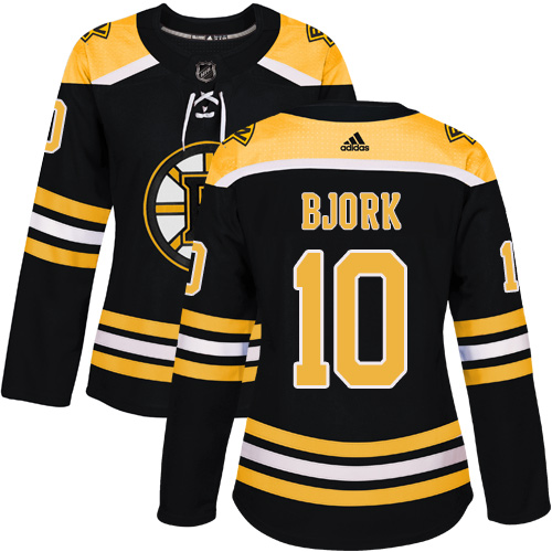 Adidas Bruins #10 Anders Bjork Black Home Authentic Women's Stitched NHL Jersey Adidas Bruins #10 Anders Bjork Black Home Authentic Women's Stitched NHL Jersey