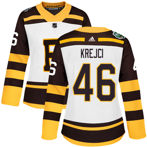 Adidas Bruins #46 David Krejci White Authentic 2019 Winter Classic Women's Stitched NHL Jersey Adidas Bruins #46 David Krejci White Authentic 2019 Winter Classic Women's Stitched NHL Jersey