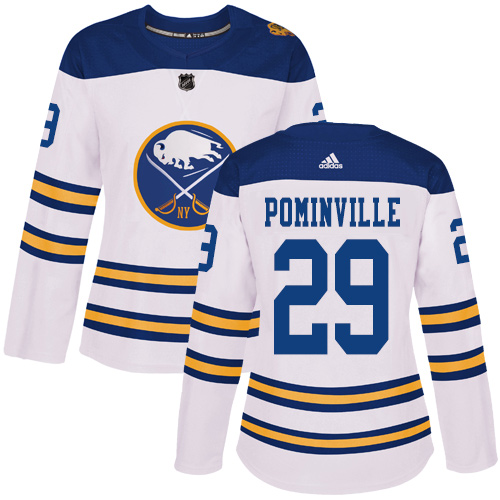 Adidas Sabres #29 Jason Pominville White Authentic 2018 Winter Classic Women's Stitched NHL Jersey Adidas Sabres #29 Jason Pominville White Authentic 2018 Winter Classic Women's Stitched NHL Jersey