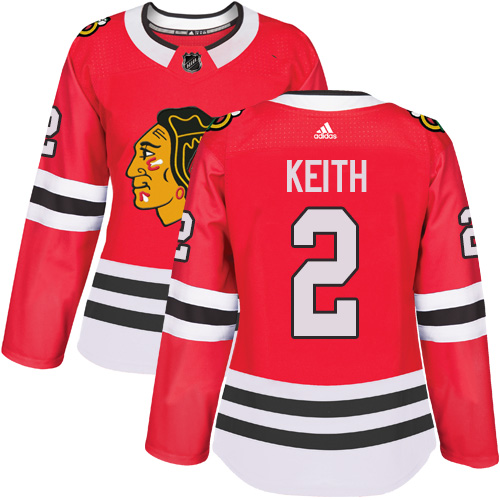 Adidas Blackhawks #2 Duncan Keith Red Home Authentic Women's Stitched NHL Jersey Adidas Blackhawks #2 Duncan Keith Red Home Authentic Women's Stitched NHL Jersey