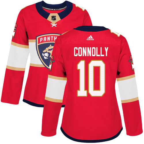 Adidas Panthers #10 Brett Connolly Red Home Authentic Women's Stitched NHL Jersey