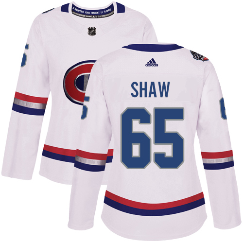 Adidas Canadiens #65 Andrew Shaw White Authentic 2017 100 Classic Women's Stitched NHL Jersey Adidas Canadiens #65 Andrew Shaw White Authentic 2017 100 Classic Women's Stitched NHL Jersey
